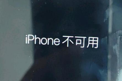 邵东苹果服务网点分享锁屏界面显示“iPhone 不可用”如何解决 